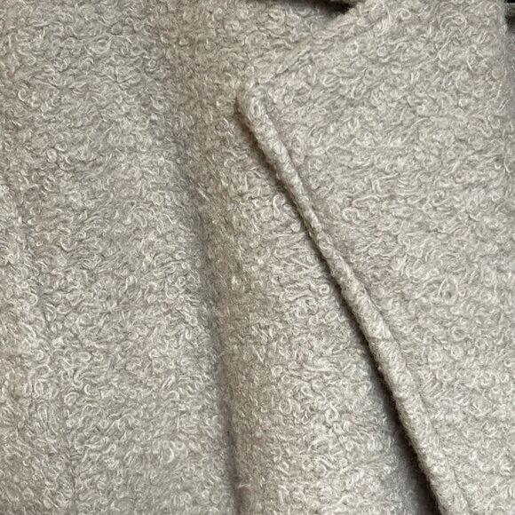Anthropologie Joie Open front Belted Wool Blend Oatmeal Coat Sz S - Picture 6 of 10